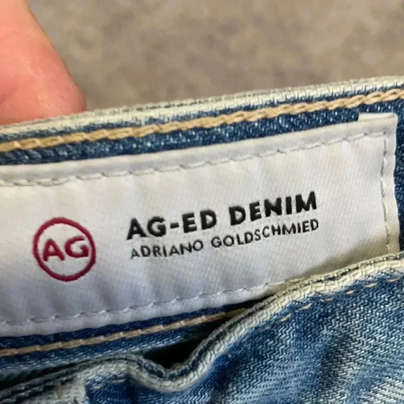 AG Adriano Goldschmied The Phoebe high rise straight leg jeans women’s size 23 - Picture 4 of 16